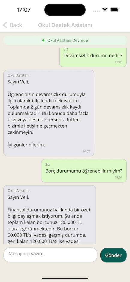 Okul Connect Öğrenci ve Veli Asistanı
